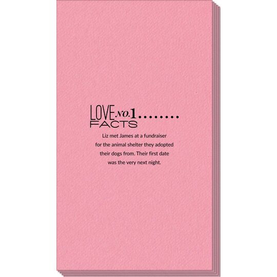 Just the Love Facts Linen Like Guest Towels